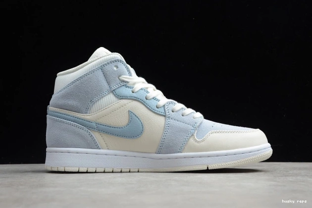 Cheap Husky Jordan Air Mixed DA4666-100 Blue Textures Mid 1 0628